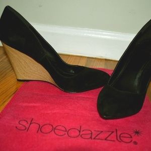 NEW Pointy Toe Wedges Heels in Black & Pink BUNDLE